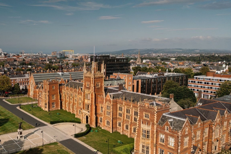 aerial view of the Lanyon Building from the south west